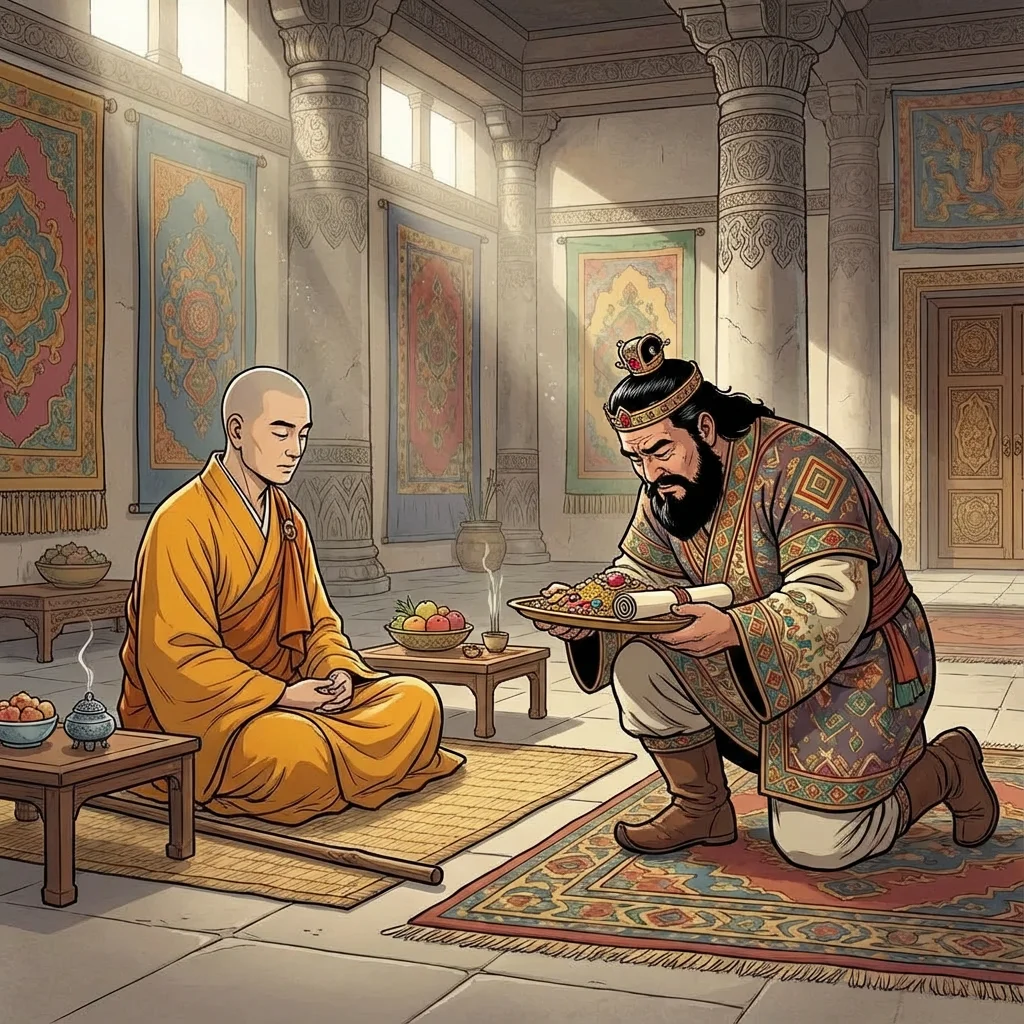 Illustration for: The Devout King