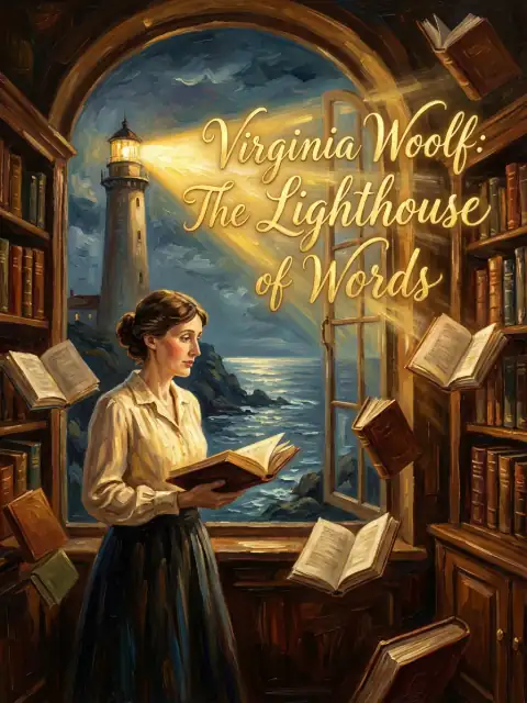 Virginia Woolf: The Lighthouse of Words kids picture book cover