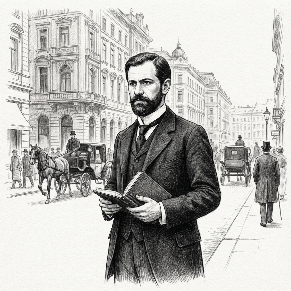 Illustration for: The Outsider in Vienna