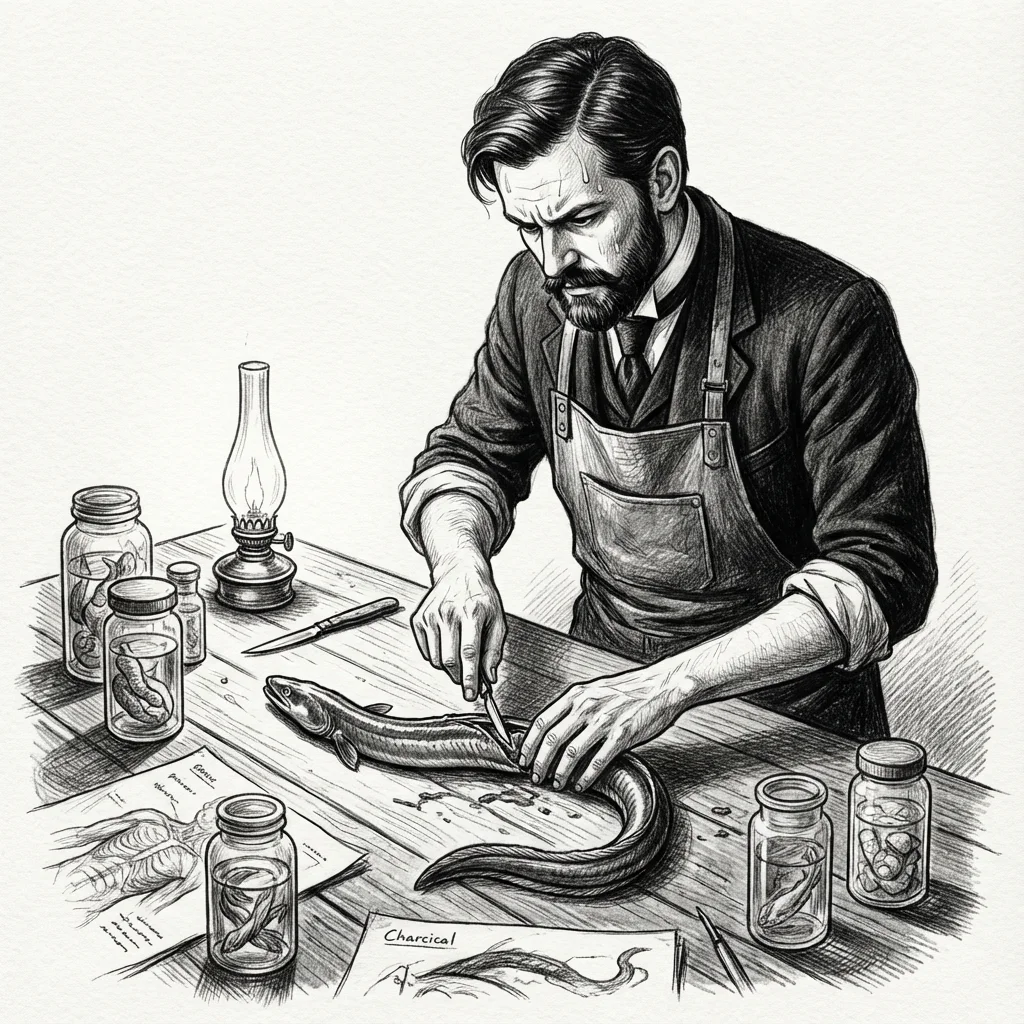 Illustration for: The Anatomy of Eels