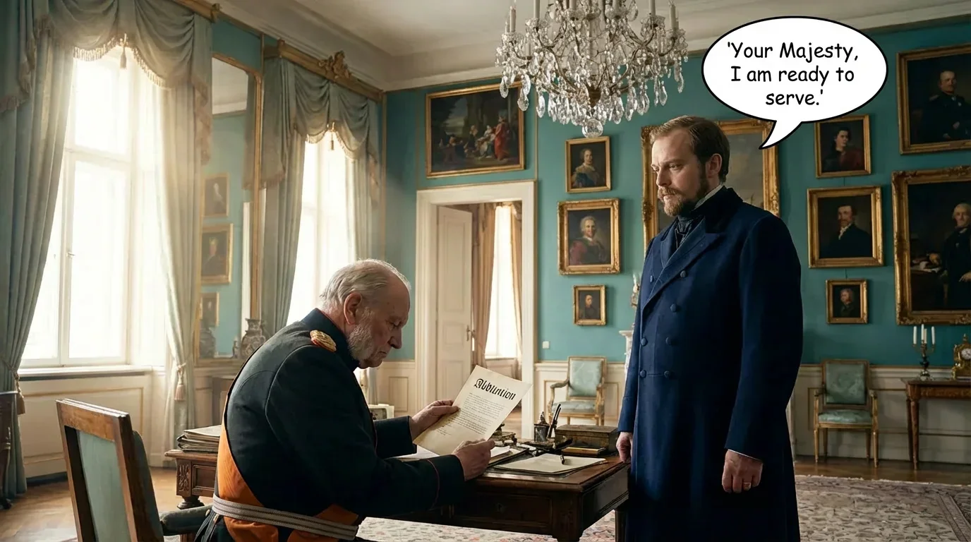 Illustration for: A King's Despair at Babelsberg