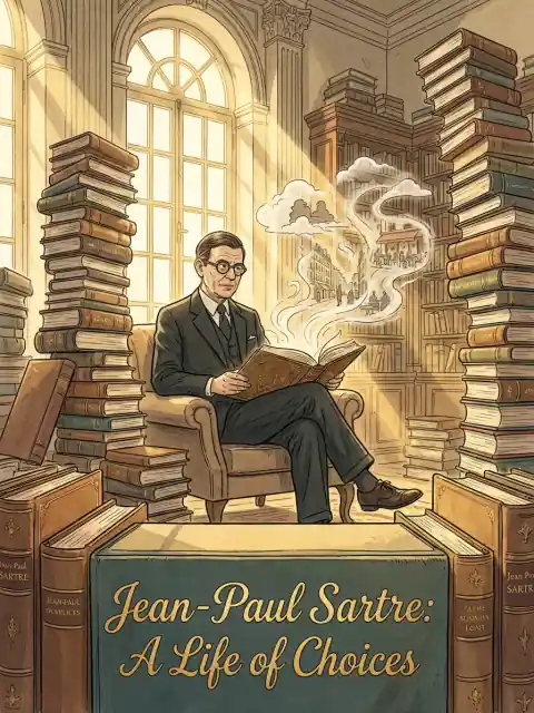 Jean-Paul Sartre: A Life of Choices kids picture book cover