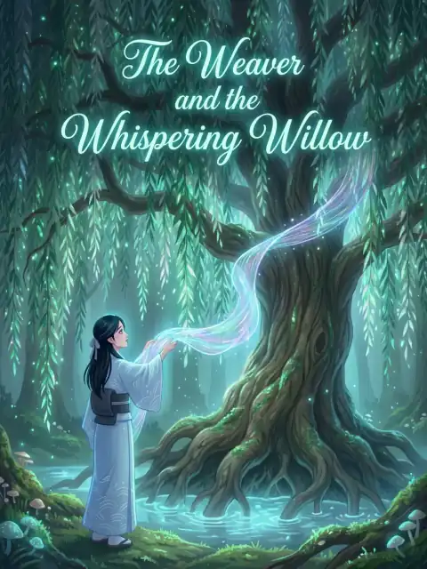 The Weaver and the Whispering Willow kids picture book cover
