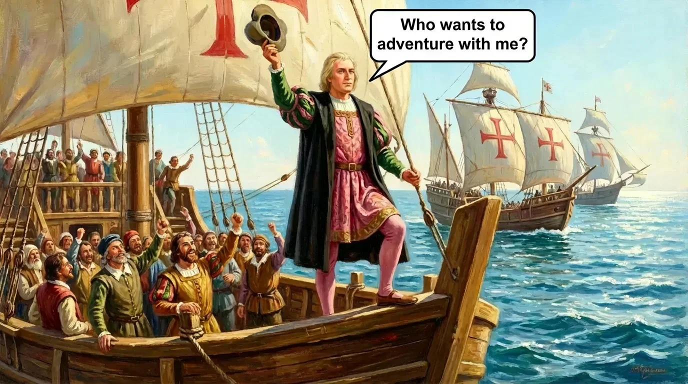 Illustration for: Three Little Ships Set Sail