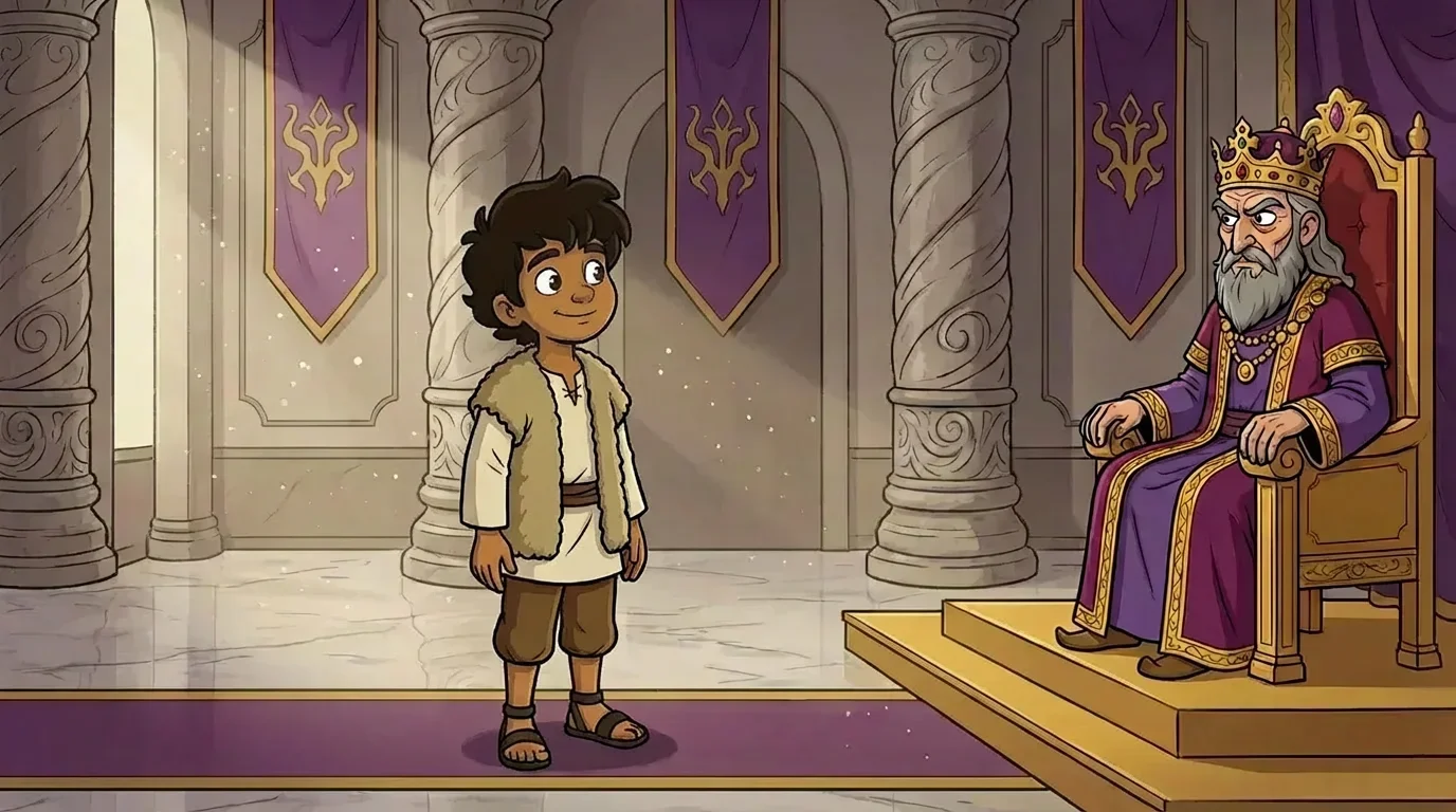 Illustration for: Cyrus at the Palace