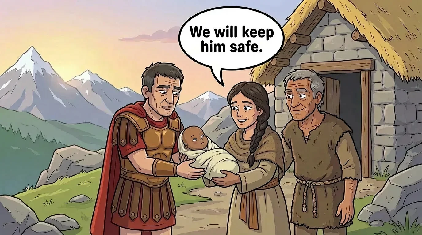 Illustration for: The Shepherd's New Son