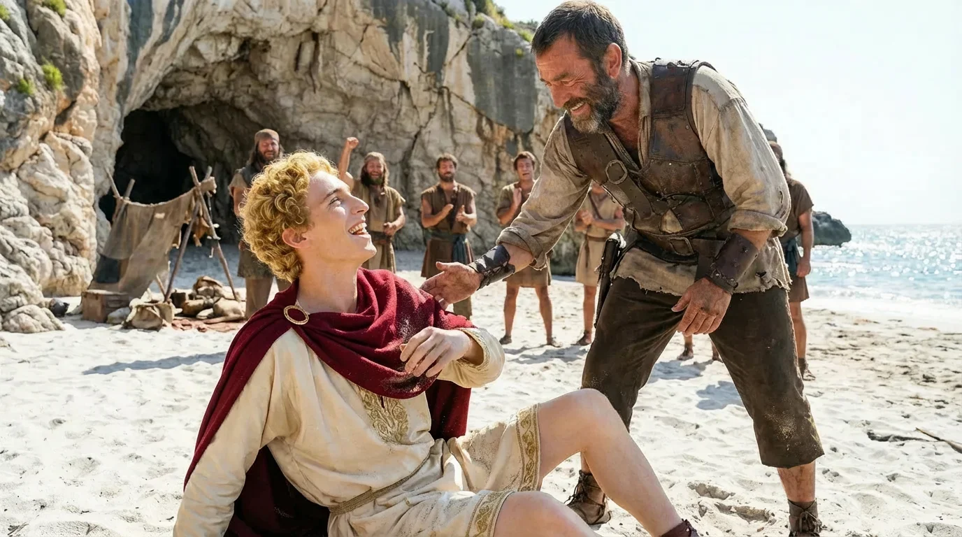 Illustration for: A Friendly Wrestle