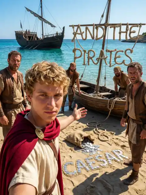 Caesar and the Pirates kids picture book cover