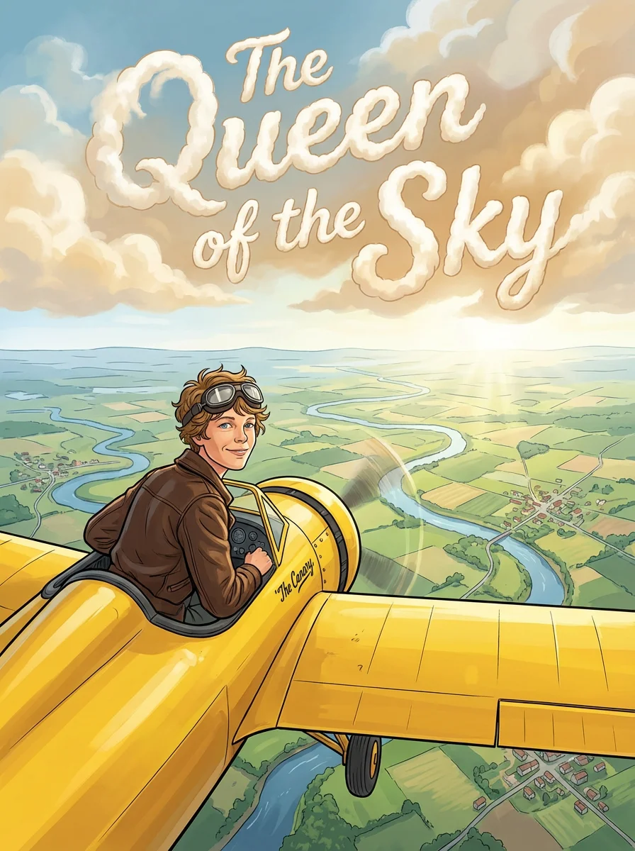 The Queen of the Sky: Amelia Earhart cover