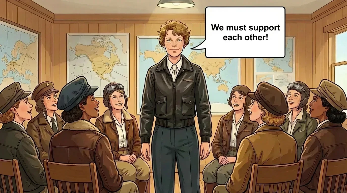 Illustration for: The Ninety-Nines Club