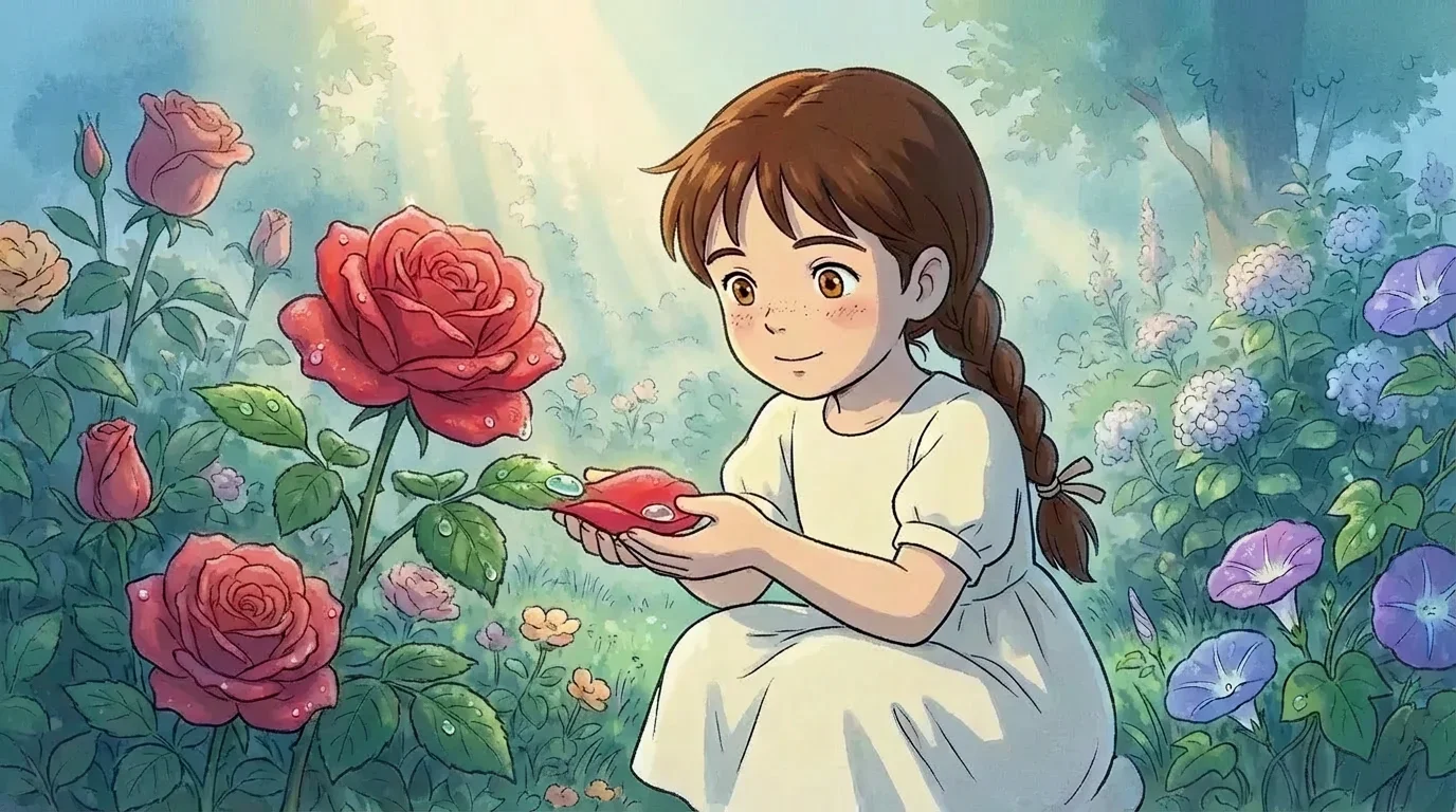 Illustration for: Dewdrops and Waiting