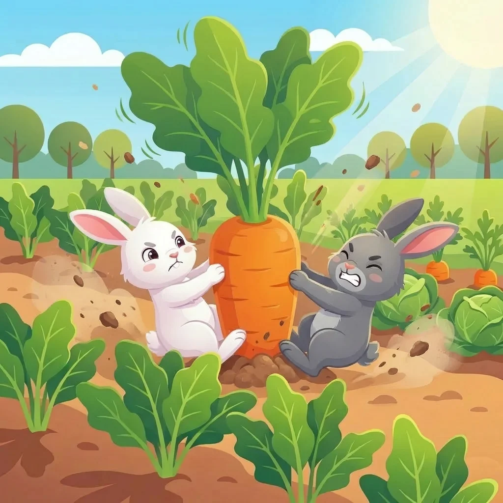 Illustration for: 一起拔萝卜