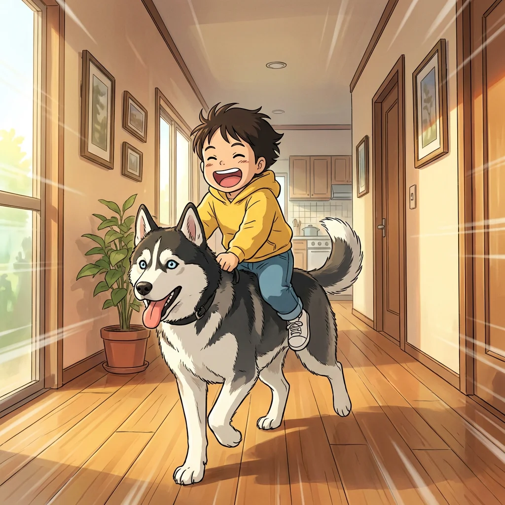 Illustration for: 客厅里的冲刺