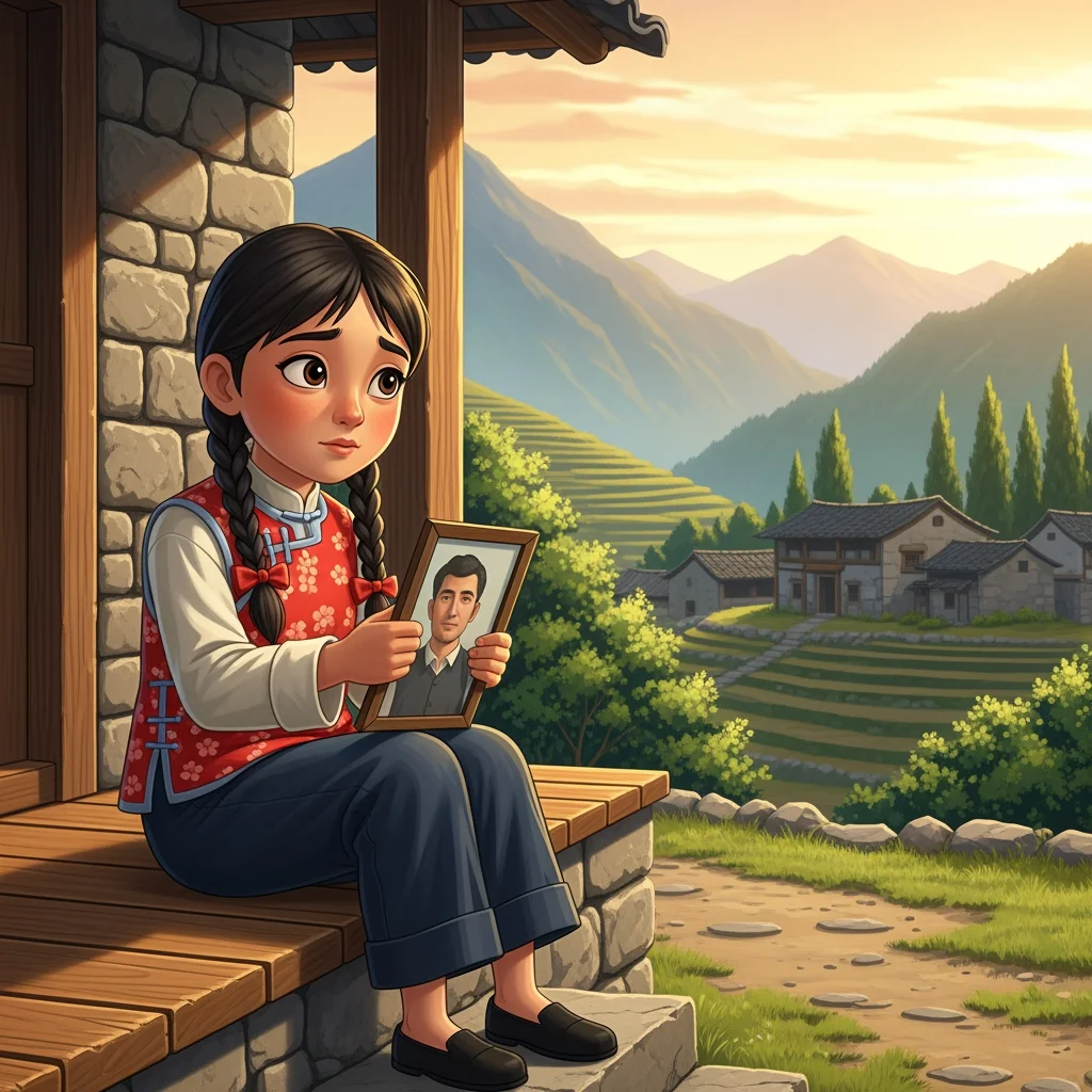 Illustration for: 思念远方的爸爸