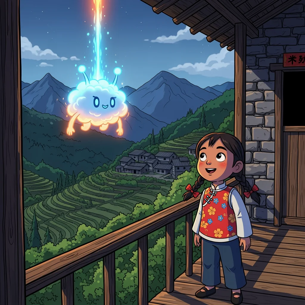 Illustration for: 小菊降临人间