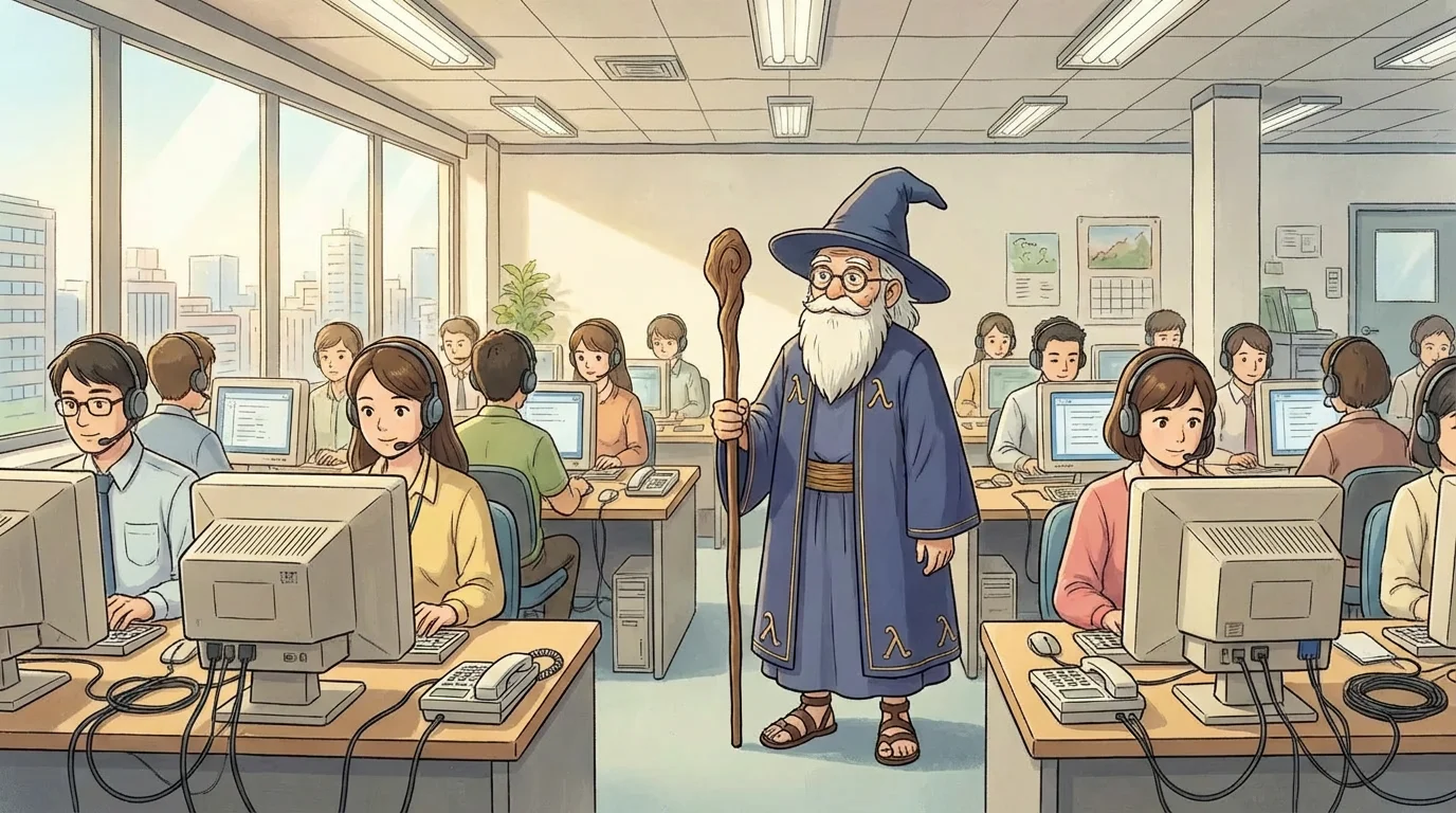 Illustration for: The Busy Call Center