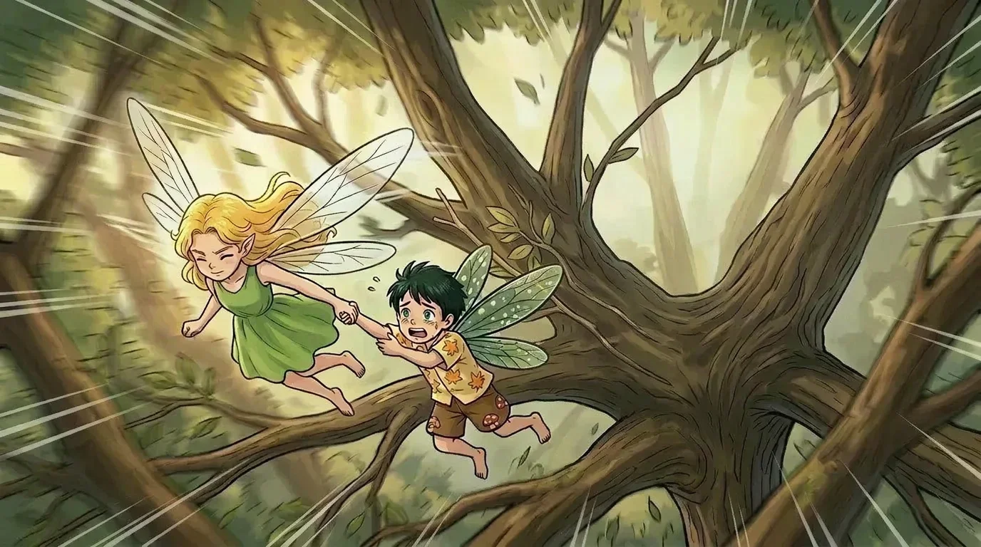 Illustration for: The Rescue and the Flight