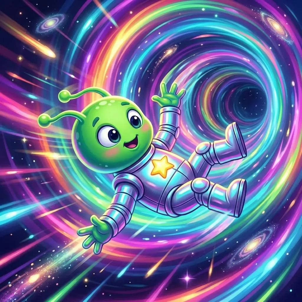 Illustration for: Falling Through Space