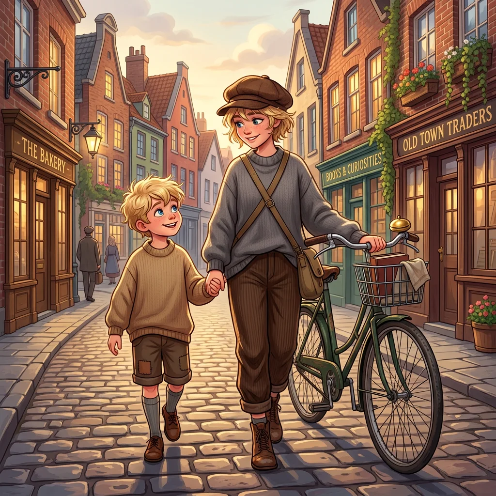 Illustration for: Lina and Her Bicycle