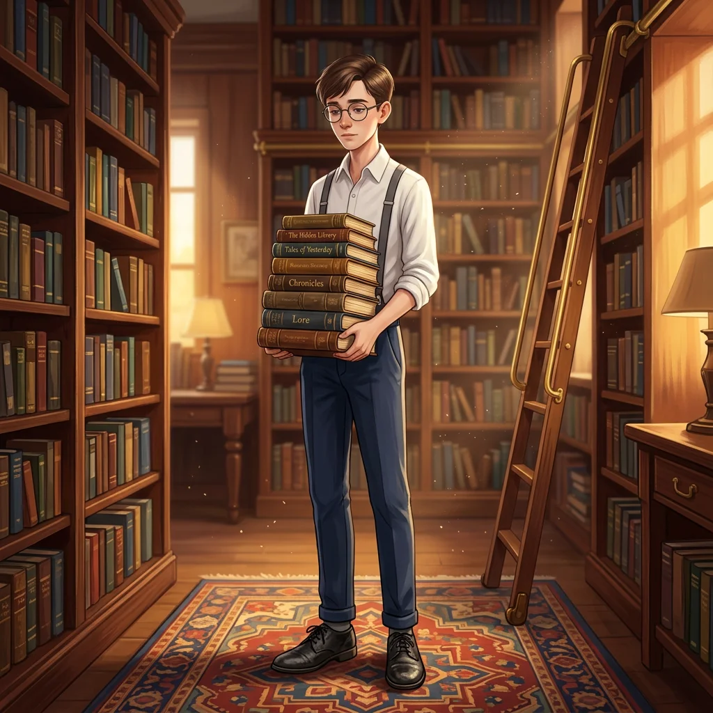 Illustration for: Jan the Bookworm