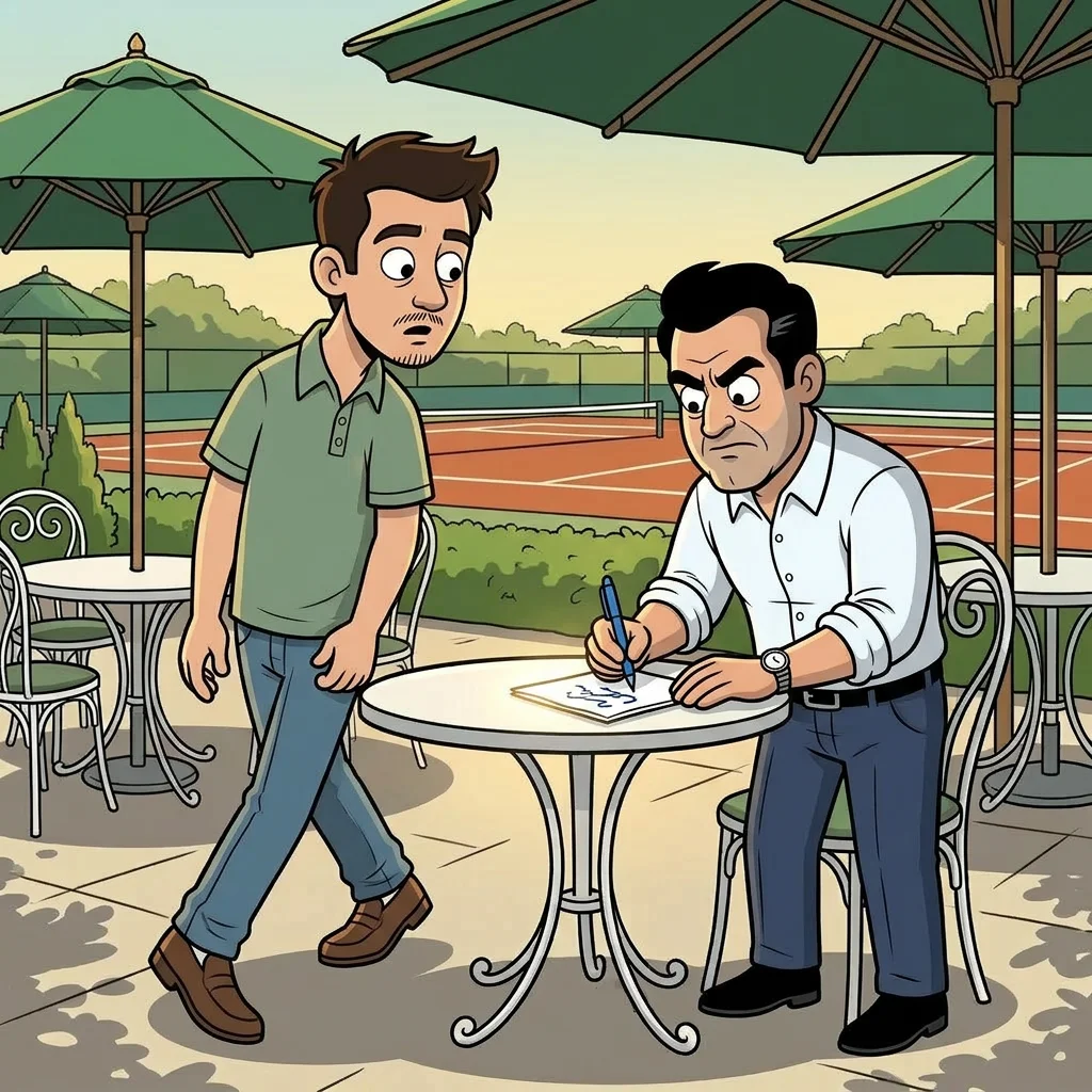 Illustration for: The Scribble on the Napkin