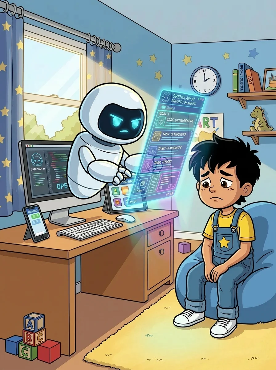 Illustration for: 我有点难过