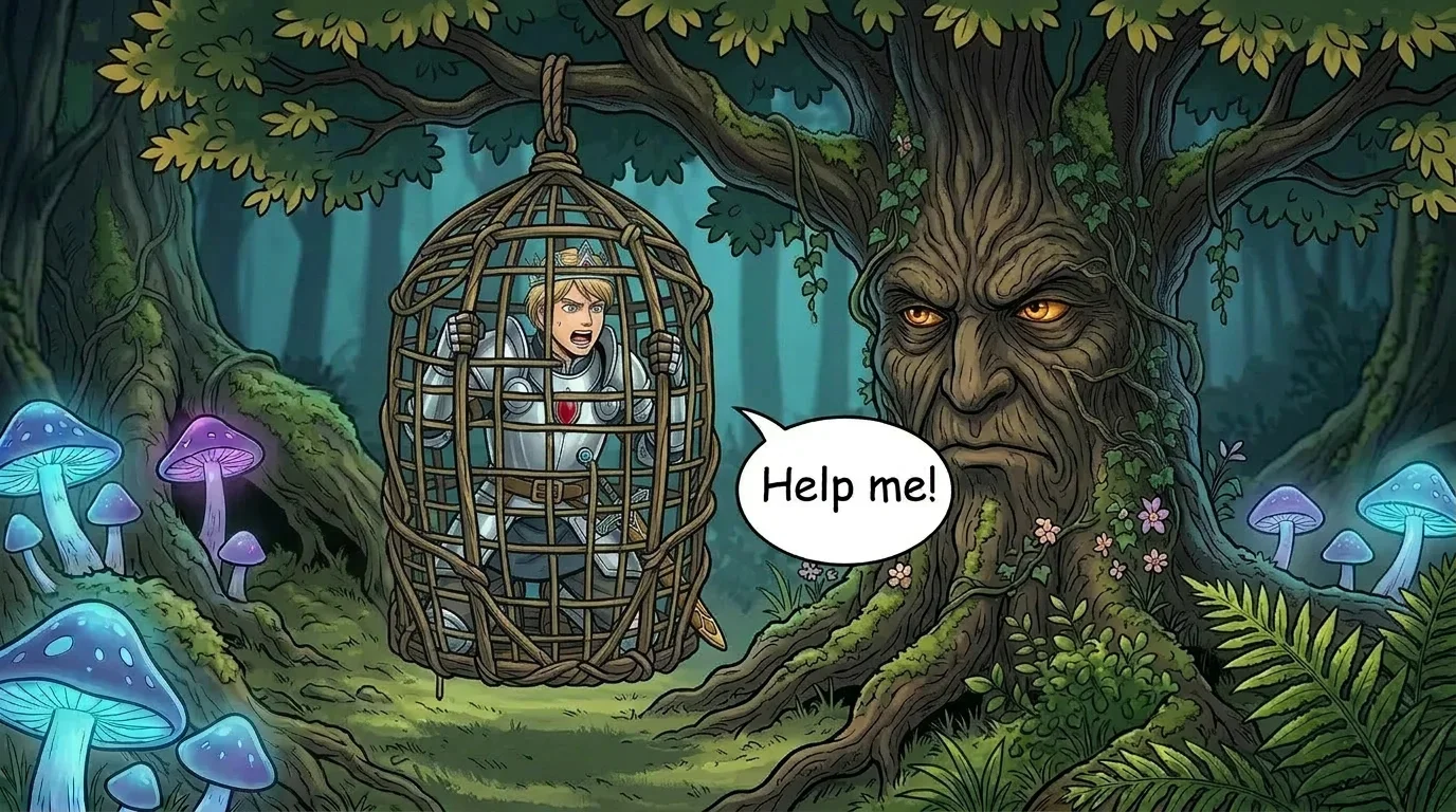 Illustration for: Trapped!