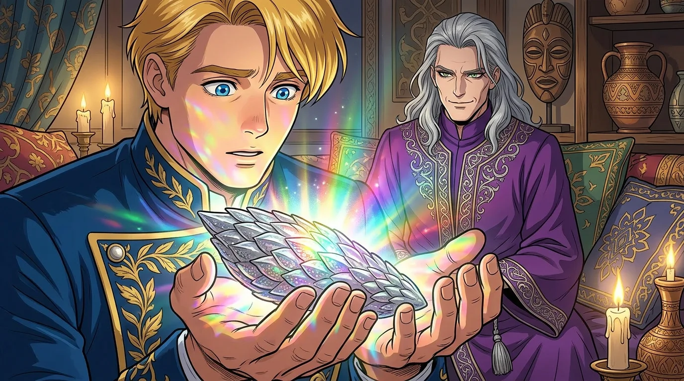 Illustration for: The Shimmering Dragon Scale