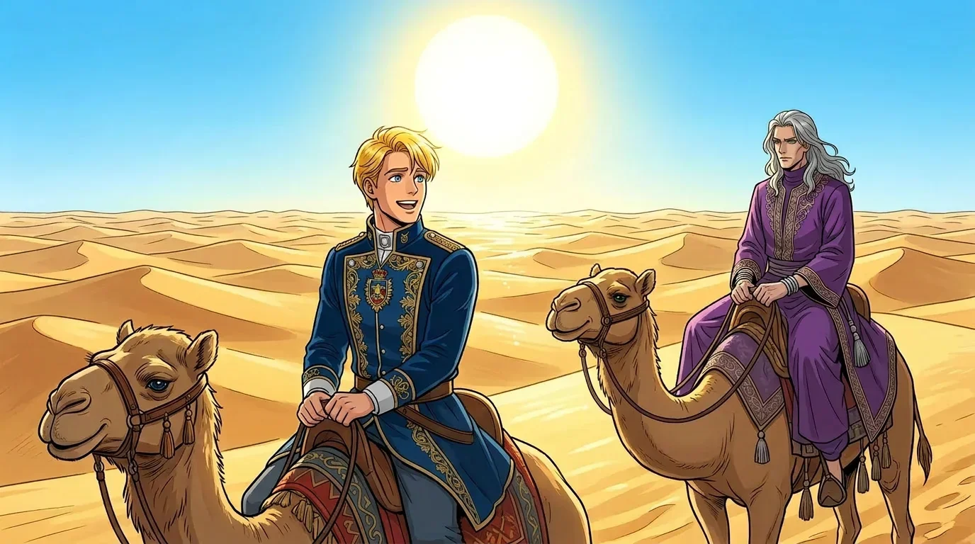 Illustration for: Crossing the Golden Desert