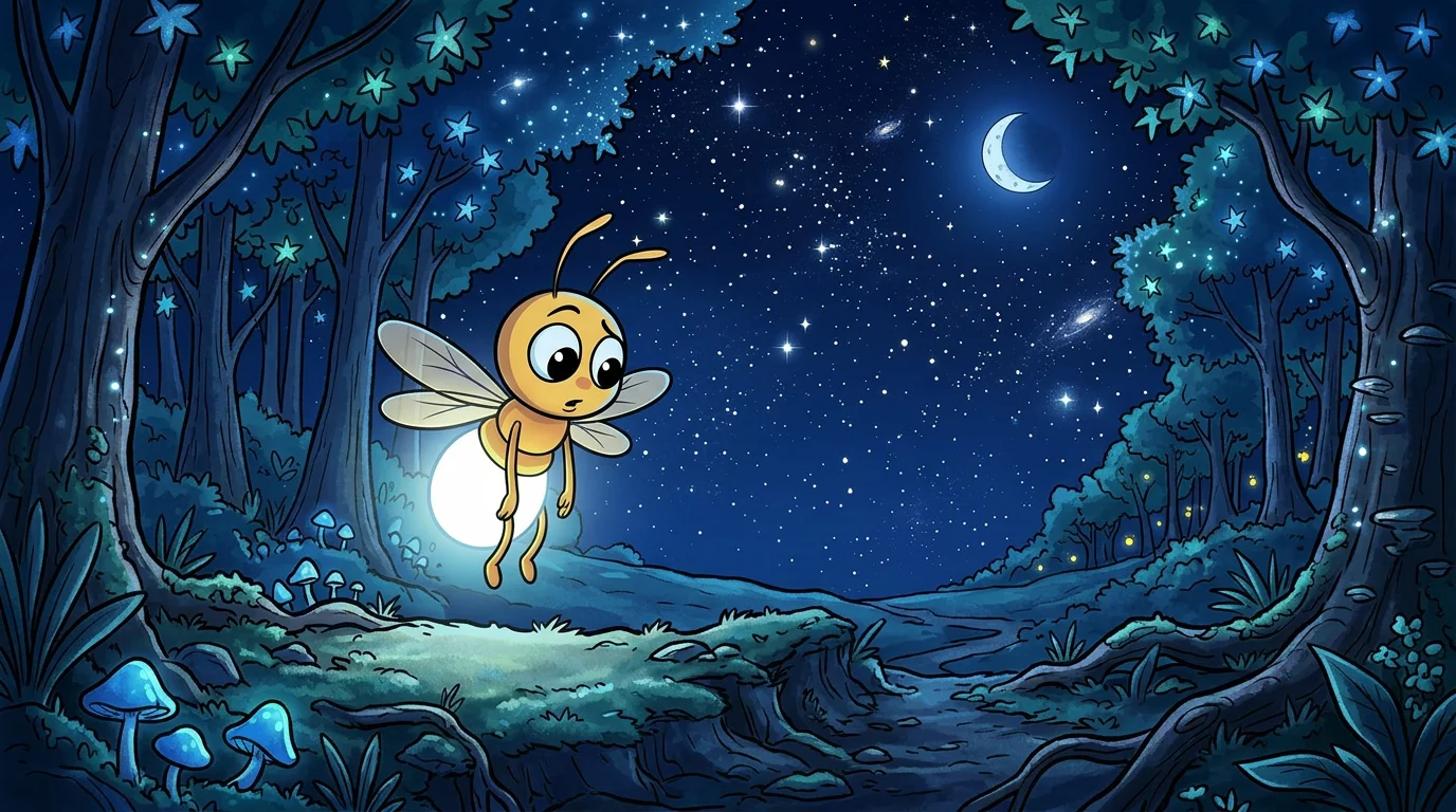 Illustration for: The Little Firefly Who Glows