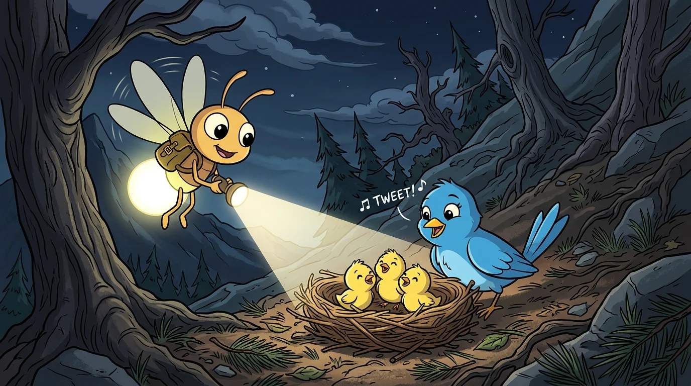 Illustration for: Helping Mother Bird