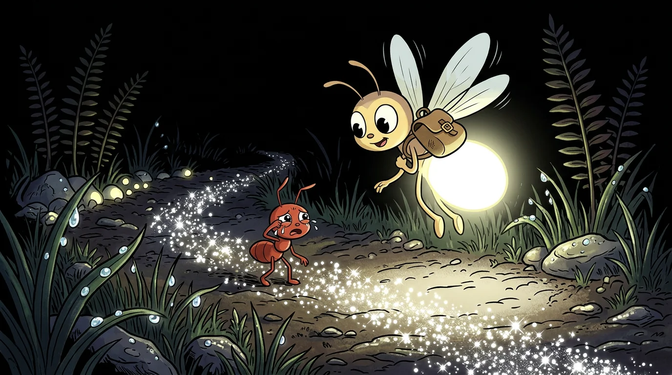 Illustration for: Meeting the Lost Little Ant