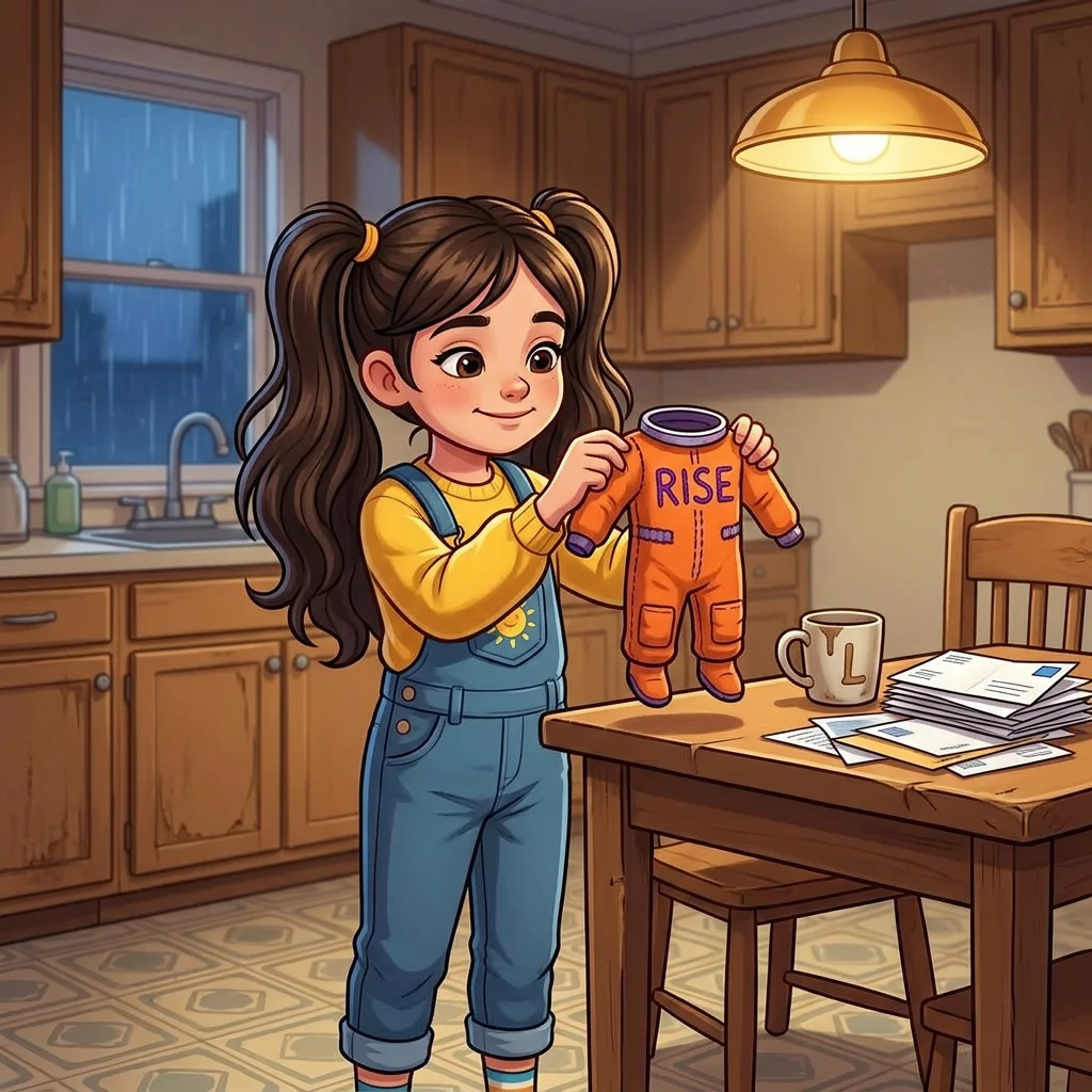 Illustration for: The Orange Spacesuit