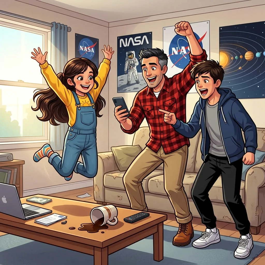 Illustration for: The Call from NASA