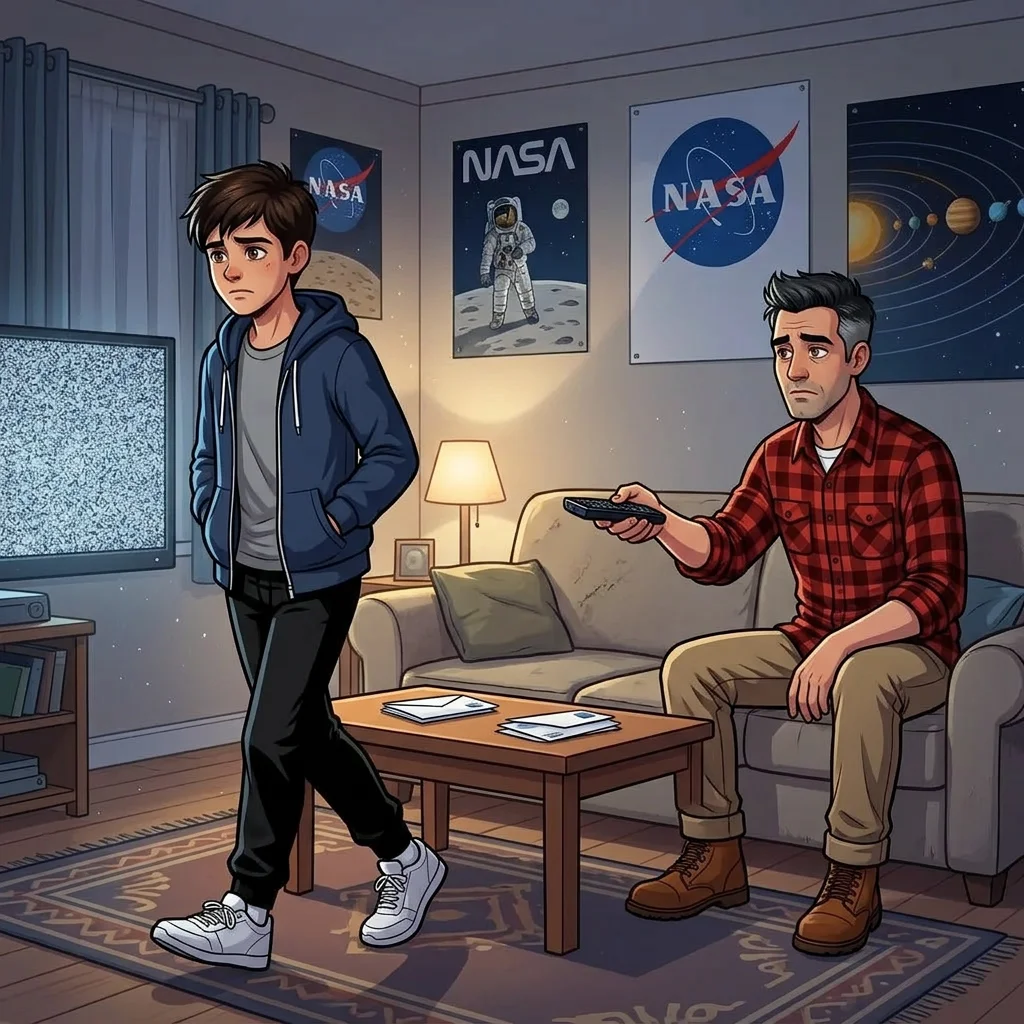 Illustration for: The Flicker of Silence