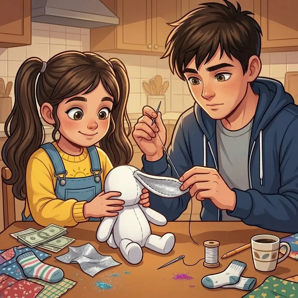 Illustration for: Silver and White