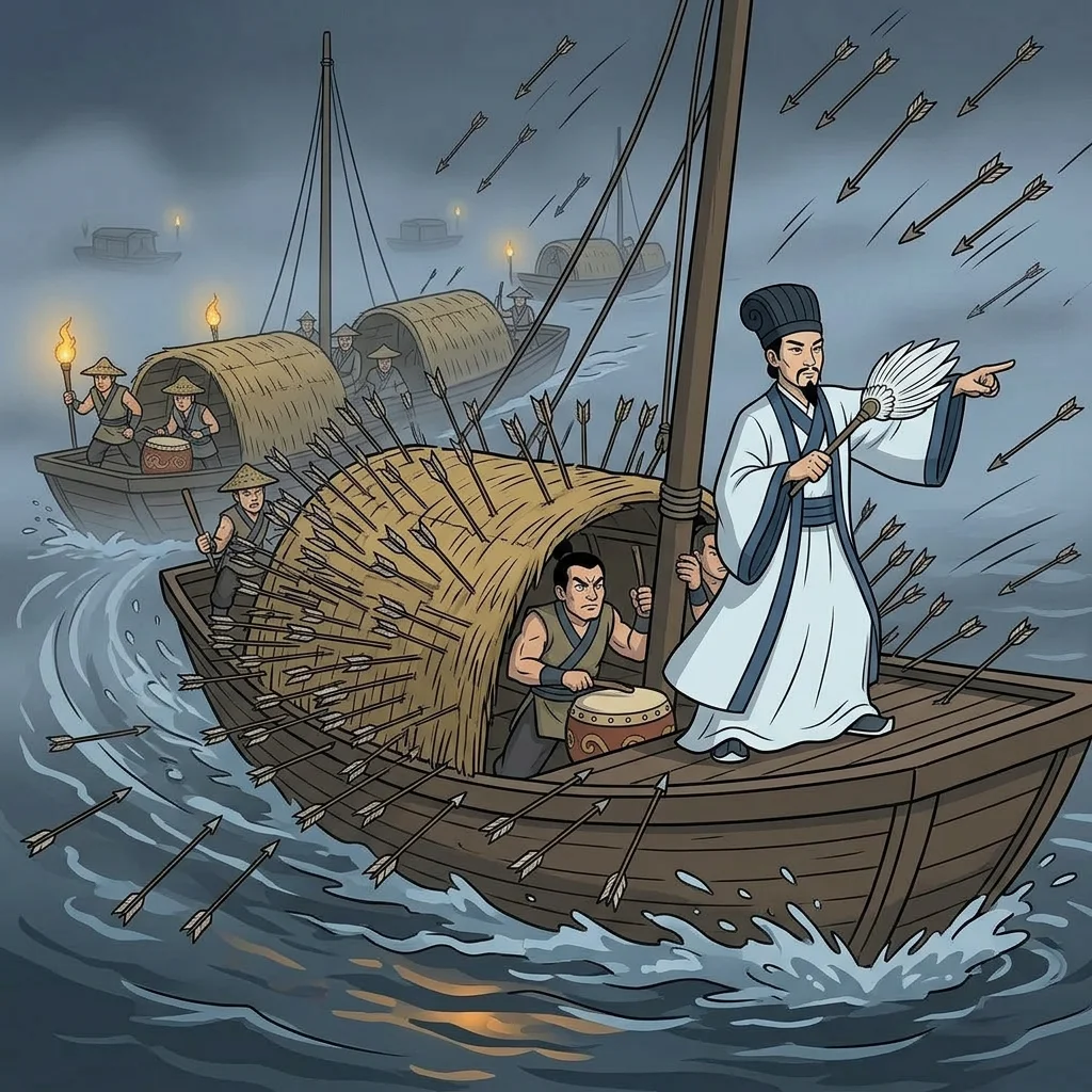 Illustration for: 掉头受箭