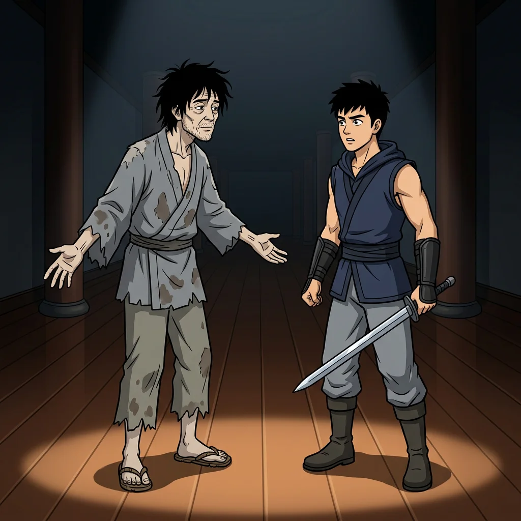 Illustration for: 两代刺客的对视