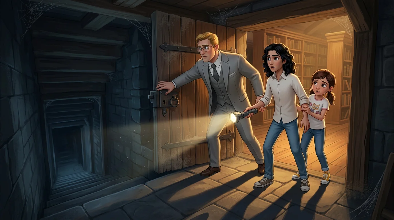 Illustration for: The Hidden Staircase