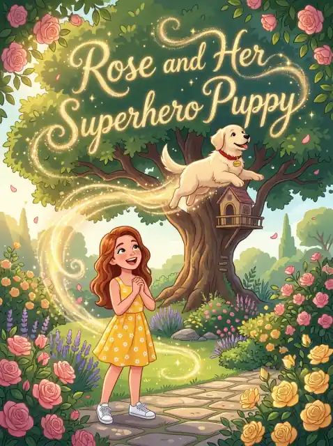 Rose and Her Superhero Puppy kids picture book cover