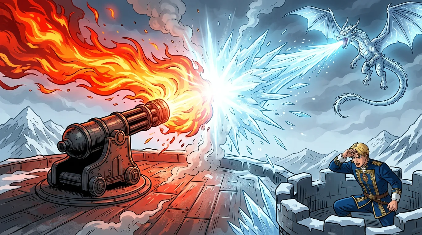 Illustration for: A Blinding Collision