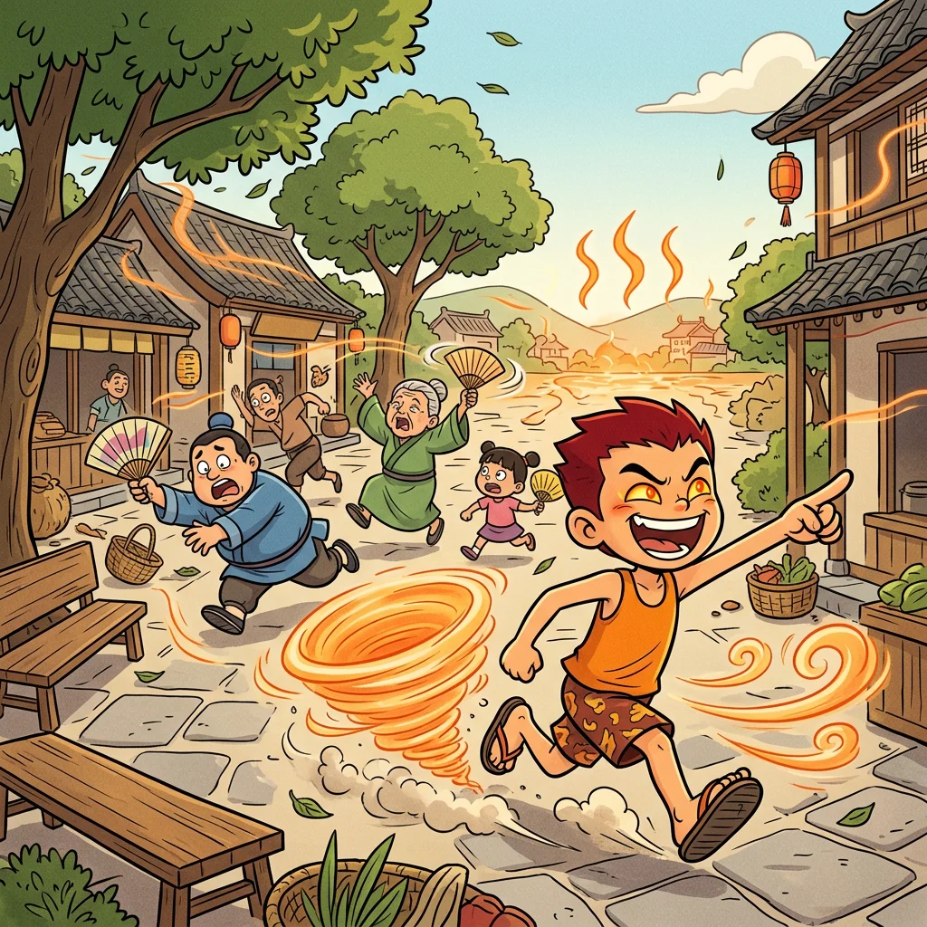 Illustration for: 小暑吹跑了扇子