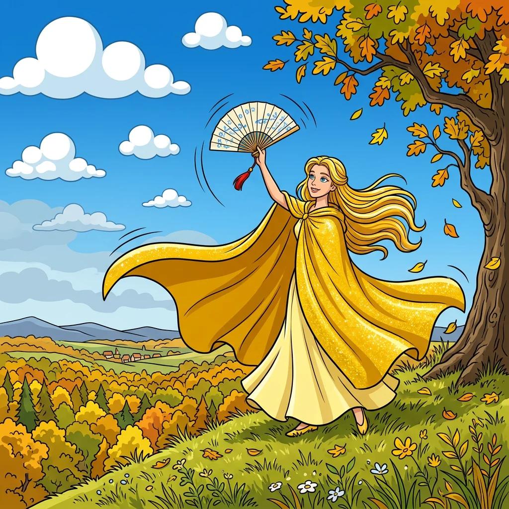 Illustration for: 立秋的金色斗篷