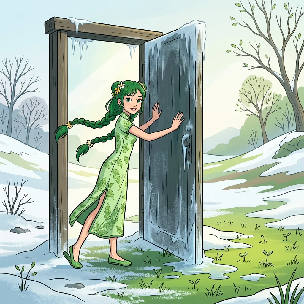 Illustration for: 立春姐姐来开门