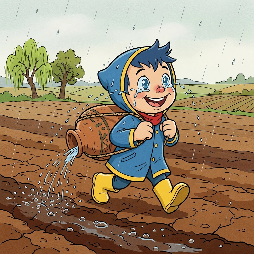 Illustration for: 爱哭鼻子的雨水