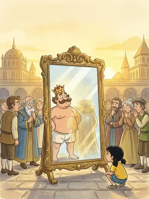 让问题被看见：一个关于新衣服的老故事 kids picture book cover