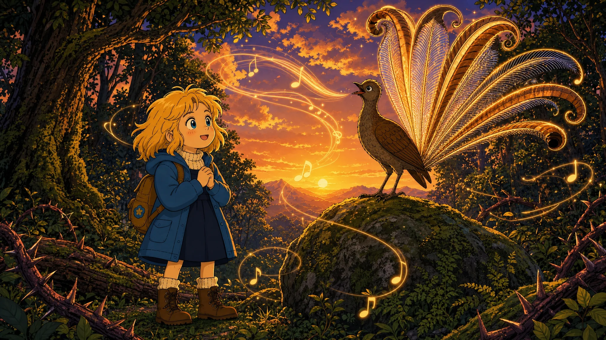 Illustration for: The Lyrebird's Song