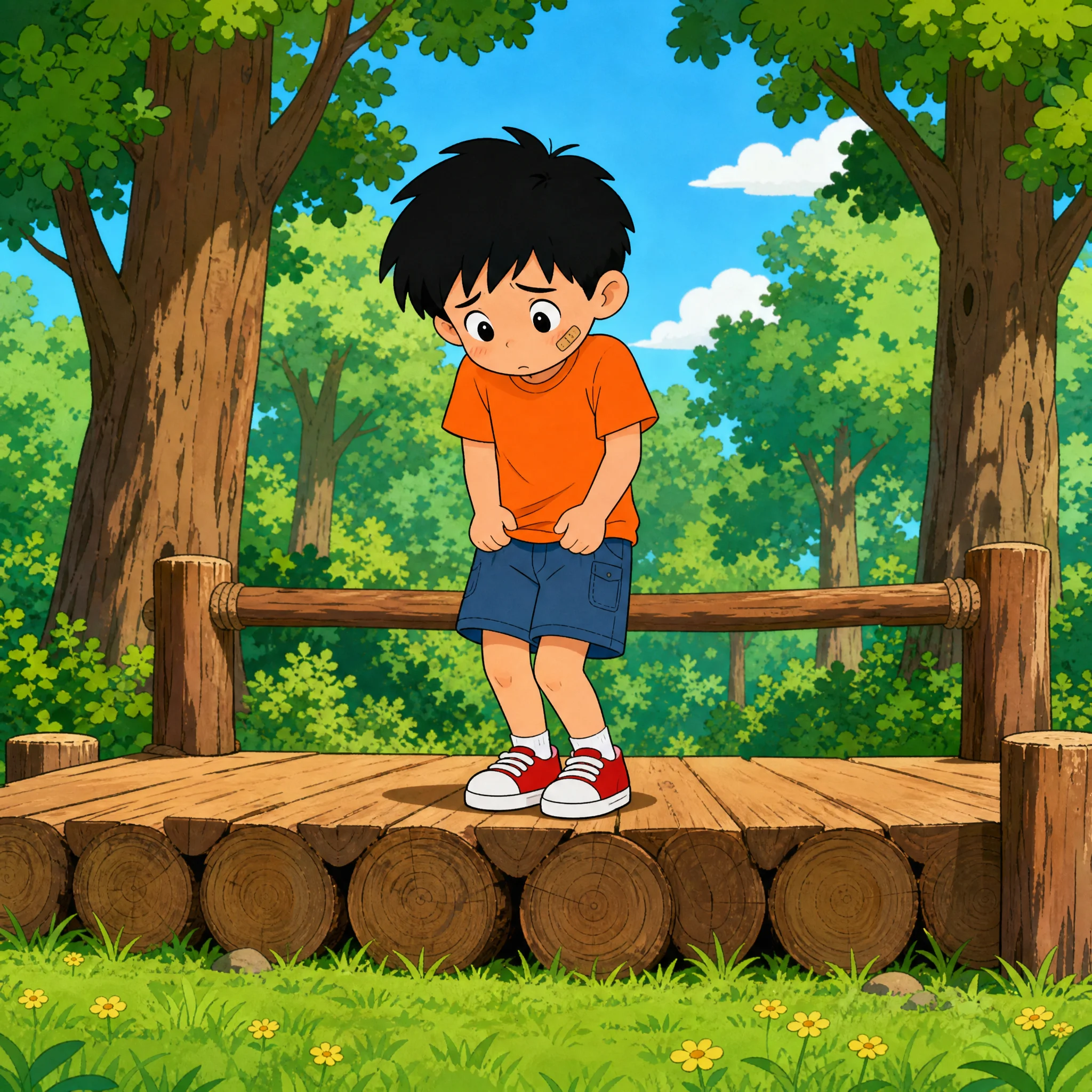 Illustration for: 小男孩登台