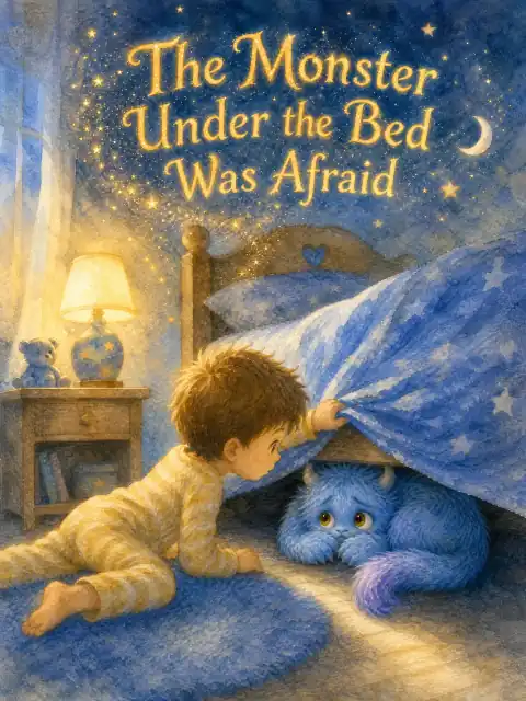 The Monster Under the Bed Was Afraid kids picture book cover