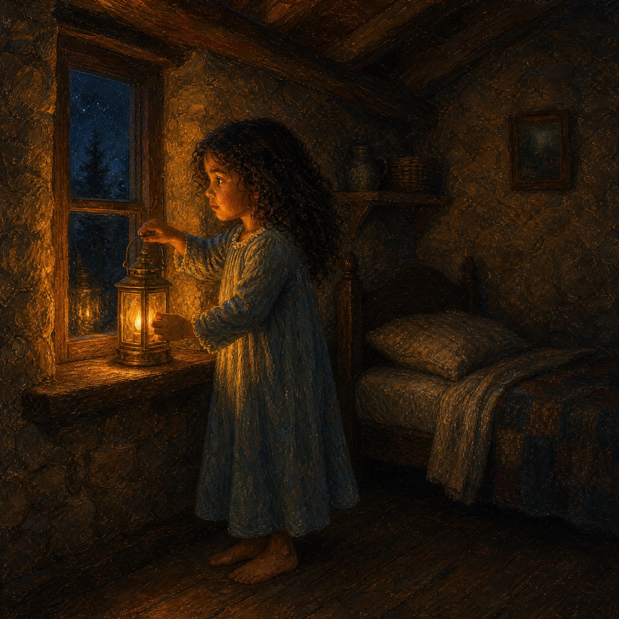 Illustration for: A Tiny Lantern
